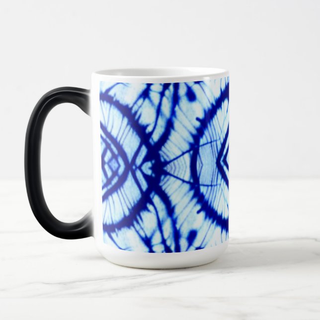 Caneca Mágica Indigo Tie Dye Magic Mug (Esquerda)