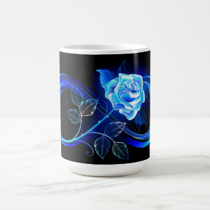 Caneca Mágica Infinito brilhante com rosa azul
