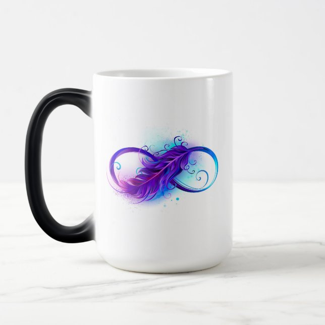 Caneca Mágica Infinito com Pena Roxa (Esquerda)