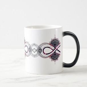 Caneca Mágica Infinity Love Mandala Coloração Morphing Mug - Mag