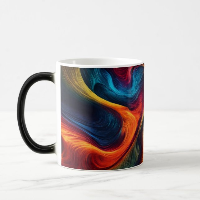 Caneca Mágica Intense Abstract Morphing Energy Wave Mug (Esquerda)