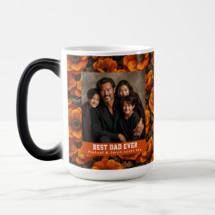 Caneca Mágica Jardim de Anêmonas Laranja Melhor Pai de Cachorro