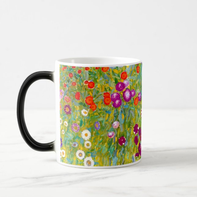 Caneca Mágica Jardim Flor por Gustav Klimt (Esquerda)