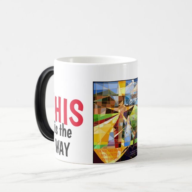 Caneca Mágica Jesus é o jeito que Magic Mug (Frente Esquerda)