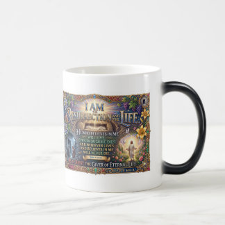 Caneca Mágica Jesus Proclama Ressurreição E Vida Em Betânia