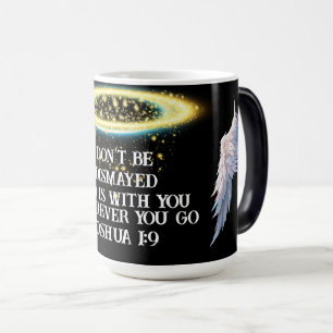 Caneca Mágica Joshua 1:9 Mensagem Inspirativa de Fé Cristã