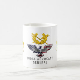 Caneca Mágica Juiz do Exército Advogado-Geral JAG Corps