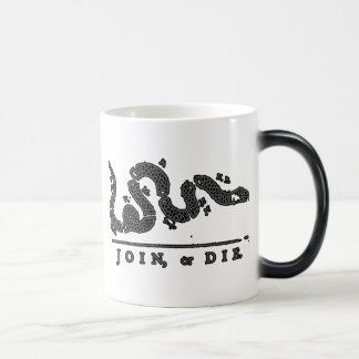 Caneca Mágica Junte-se, ou morra-se cobra americano
