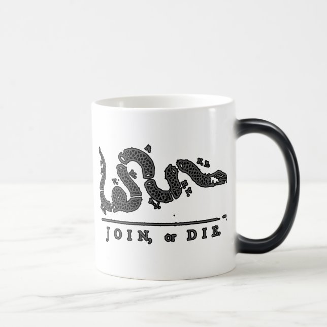 Caneca Mágica Junte-se, ou morra-se cobra americano (Direita)