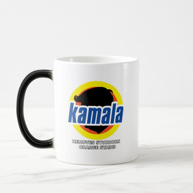 Caneca Mágica Kamala remove manchas laranja bornais (Esquerda)