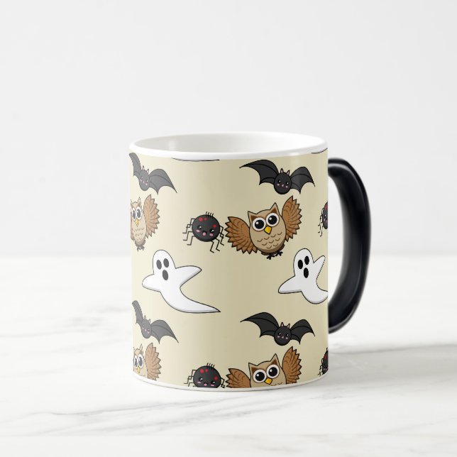 Caneca Mágica Kawaii Creatures Noturnas Cerrantes (Frente Esquerda)