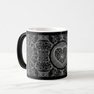 Caneca Mágica Lace Black Cerâmico