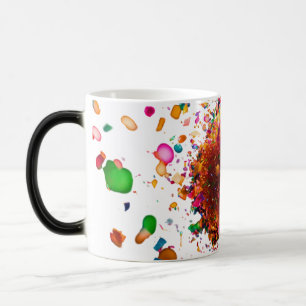 Caneca Mágica Lâmpada Morfina de Explosão Floral - 11 oz Mug