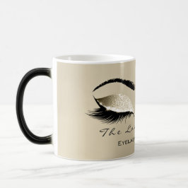 Caneca Mágica Lashes Extension Makeup Studio Ivory Cream Glitter