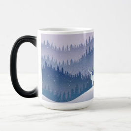 Caneca Mágica Lavanda Pinheiros inverno natal maravilha