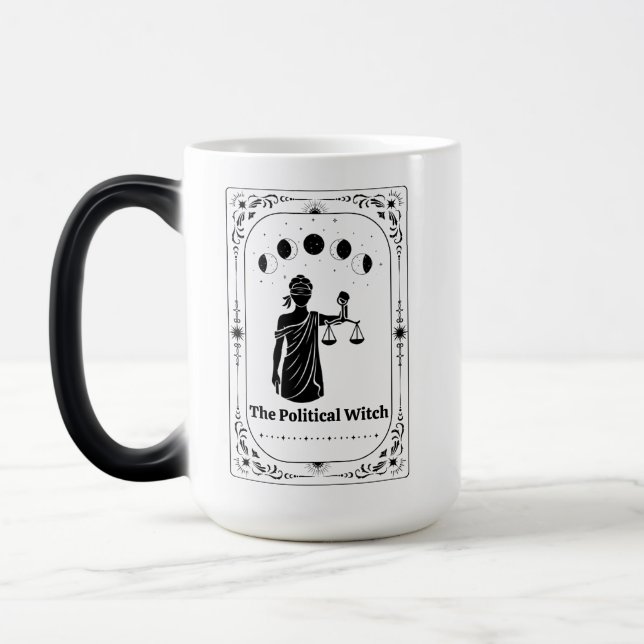 Caneca Mágica Lawyer Tarot Political Feminist Liberal Anti Trump (Esquerda)