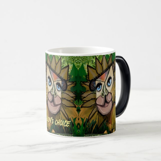 Caneca Mágica Leão multimídia gráfico (Frente Esquerda)