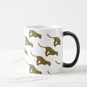 Caneca Mágica Leopard Brown e Yellow Siloette
