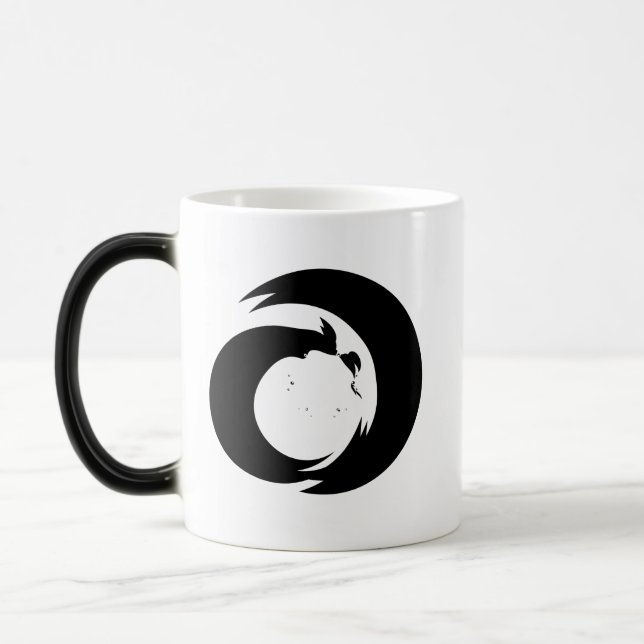 Caneca Mágica Letra Estilizada "A" Monograma Arte Moderna (Esquerda)