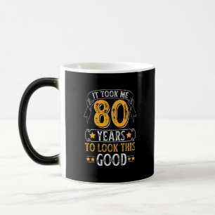 Caneca Mágica Levei 80 Anos A Ver Esta Boa Design