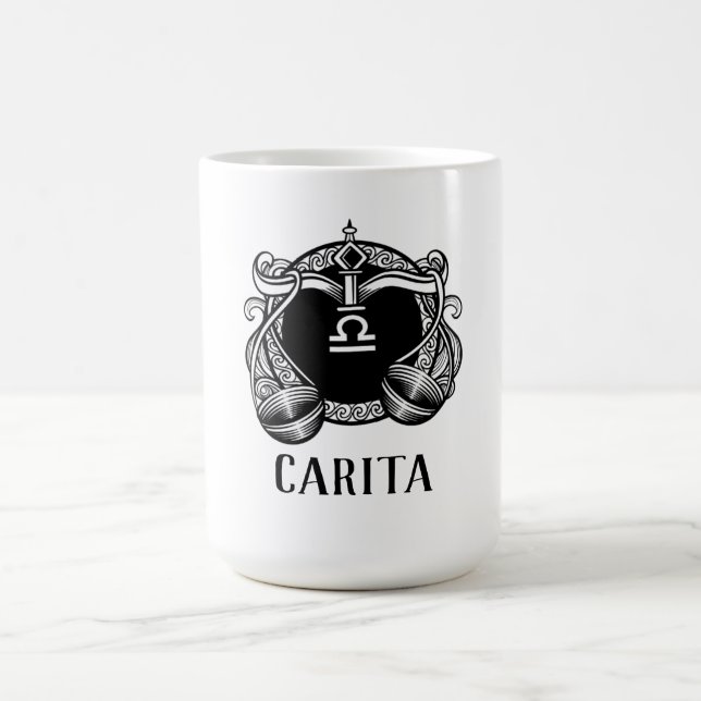 Caneca Mágica Libra Personalizada Combo Mug 15 oz (Center)