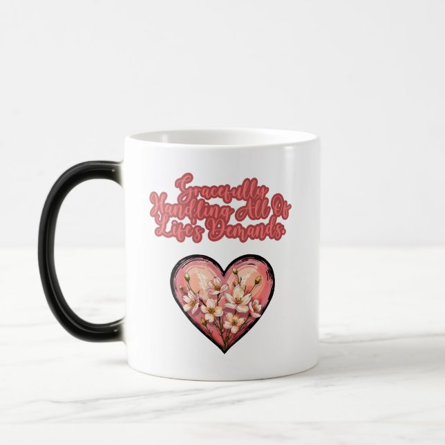 Caneca Mágica Lidando com Graça as Demandas da Vida Mãe Vida (Esquerda)