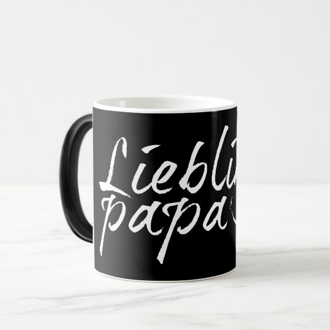 Caneca Mágica Lieblingspapa - weißer Schriftzug 00001 (Frente Esquerda)