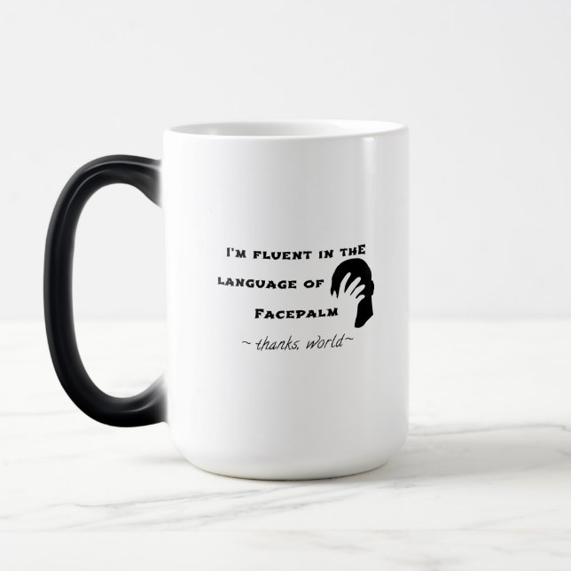 Caneca Mágica Língua do Facepalm (Esquerda)