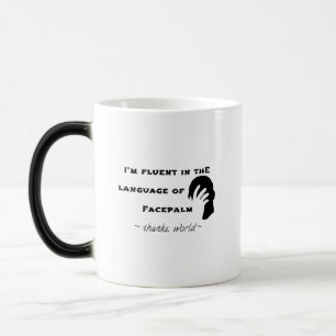 Caneca Mágica Língua do Facepalm