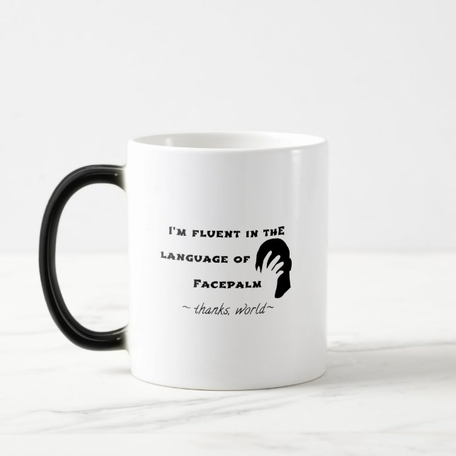 Caneca Mágica Língua do Facepalm (Esquerda)