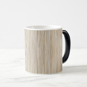 Caneca Mágica Linhas marrons abstratas fofas design