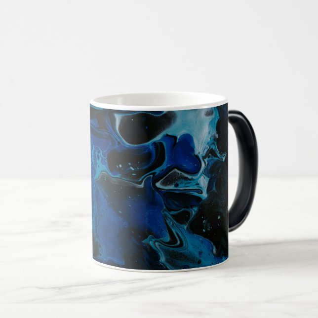 Caneca Mágica Líquido psicodélico azul escuro (Frente Esquerda)