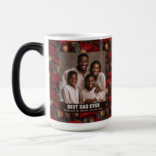 Caneca Mágica Lírios Calla Flor Novo Pai Celebração do Papai