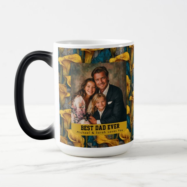 Caneca Mágica Lírios Calla Nature Pai Café (Esquerda)
