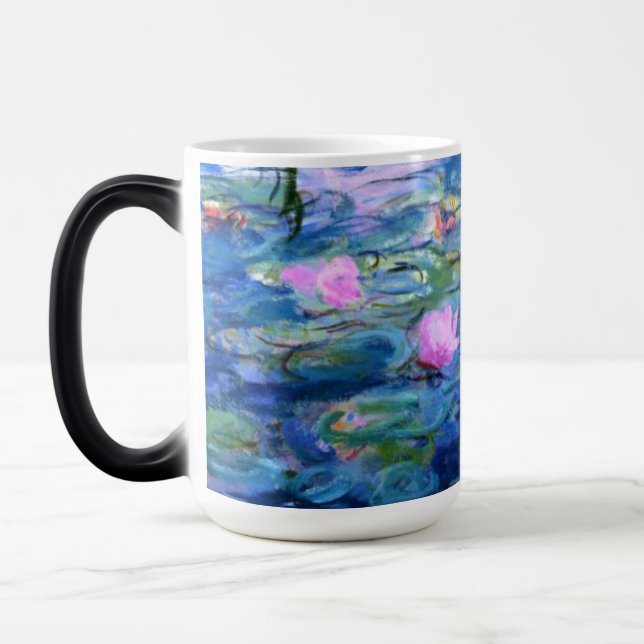 Caneca Mágica Lírios de Água Rosa Monet (Esquerda)