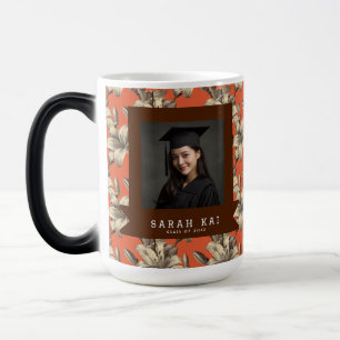 Caneca Mágica Lírios Lindos Florais Parabéns Graduado