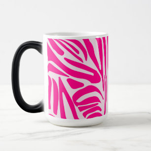 Caneca Mágica Listras de zebra rosa