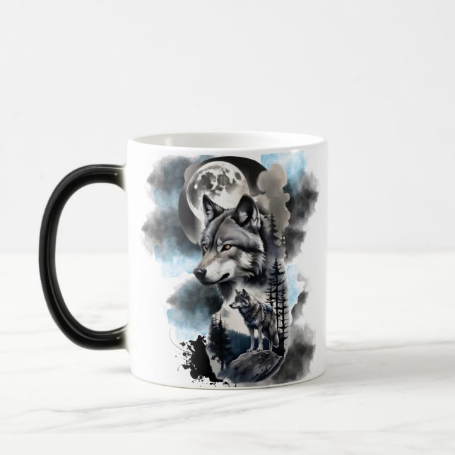 Caneca Mágica Lobos da Lua Escura (Esquerda)