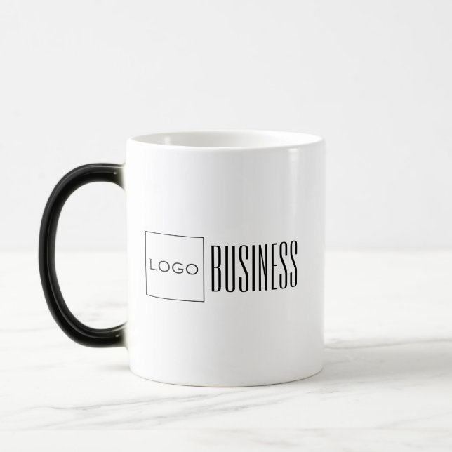 Caneca Mágica Logotipo de empresa simples e moderno personalizad (Esquerda)