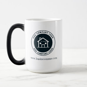 Caneca Mágica Logotipo de Negócios Personalizado Moderno para Br