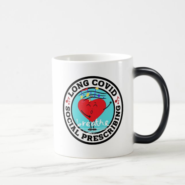 Caneca Mágica Longa Covid - Mug de Café que Prescreve Social (Direita)