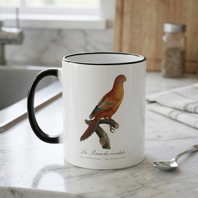 Caneca Mágica Lóri-de-bornéu, Trichoglossus borneus (Red Lory or Eos Bornea, Trichoglossus borneus. Color Morph Mug)