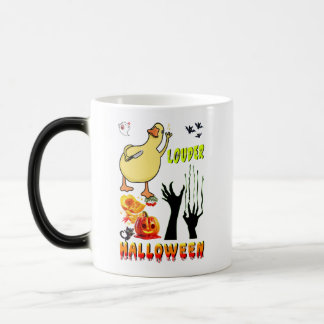 Caneca Mágica Louder Drinkware Esmagando Boo Zumbi Halloween