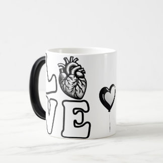 Caneca Mágica LOVE Anatomical Human Heart 