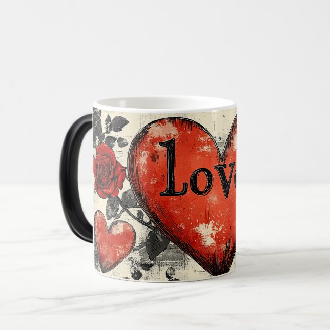 Caneca Mágica Love dark valentines day (Frente Esquerda)