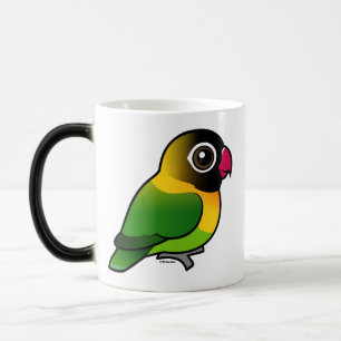 Caneca Mágica Lovebird Amarelo-colocado um colar