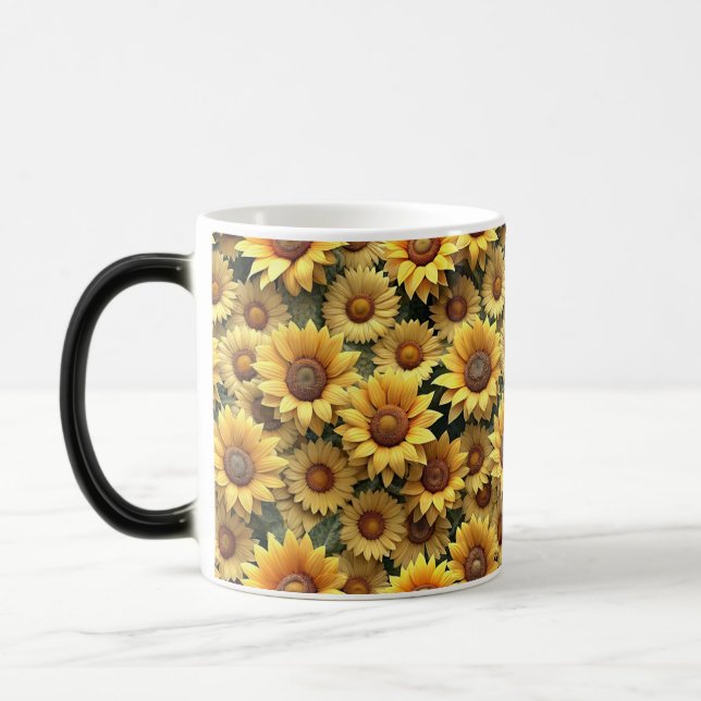 Caneca Mágica Lovely 3D Sunflowers (Esquerda)