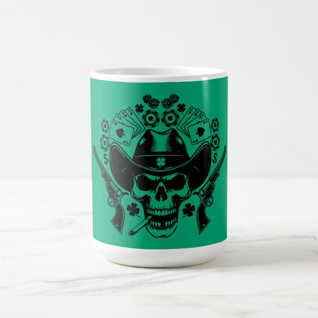 Caneca Mágica Lucky Poker Skull (Center)