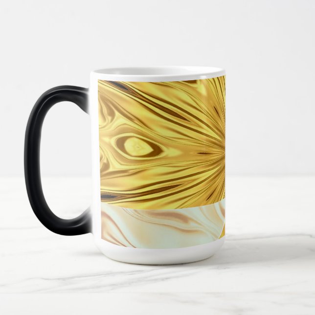 Caneca Mágica Luxury Daily Ritual: Gilded Zenith Opulent Swirl D (Esquerda)