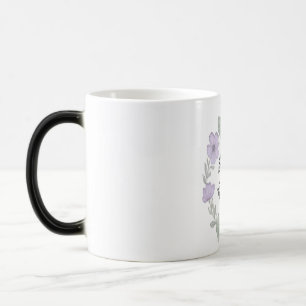 Caneca Mágica m com Grace Minimalist Floral Mug